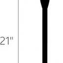 Kichler 1-Light Outdoor Path Light in Centennial Brass, Outdoor Landscape Lighting Fixture for Pathway, Garden and Yard, 12-Volt Low Voltage, (21" H x 6.75" DIA), 15478CBR