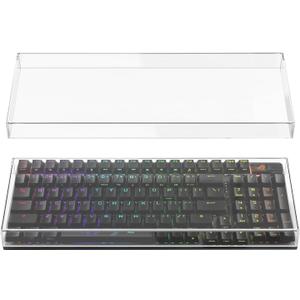 Geekria Keyboard Dust Cover, Clear Acrylic Keypads Cover for 100 Keys Computer Mechanical Keyboard, Compatible with ASUS ROG Strix Scope II 96, Glorious GMMK 2 96, Aula F99