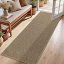 COSY HOMEER Hallway Runner Rugs Non-Slip Washable 2'x5' Taupe
