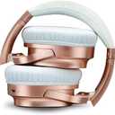 iLive Electronics Active Noise Cancellation Bluetooth Headphones, Adjustable Headband, Includes 3.5mm Audio Cable, Rose Gold (IAHN40RGD)