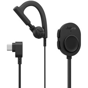 Jabra Perform 10 Wired PTT Earpiece with in-Line Clip-On Noise-Cancelling Microphone, Android Devices Only, Works with Walkie Talkie app in Microsoft Teams, Zello and Zebra, USB-C Connectivity, Black