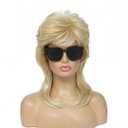Adequate Mullet Wigs for Women,Joe Dirt,Emo Wig,80s 90s Costumes Fancy Party Accessory Cosplay Wig,Halloween Man x (Light Blonde)