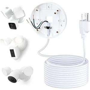 Power Cable and Plug-in Mount for Floodlight Cams Compatible with Floodlight Cam Wired Pro/Plus, Blink Wired Floodlight Camera, Electrical Box with 20ft Weatherproof Cable -(2in1 Mount and Cord Set) Power Cable and Plug-in Mount for Floodlight Cams Compatible with Floodlight Cam Wired Pro/Plus, Blink Wired Floodlight Camera, Electrical Box with 20ft Weatherproof Cable -(2in1 Mount and Cord Set)