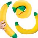 ORB Easy Sqweezy Giant Stretchy Banana - Stretches Up to 6 Feet Long - Huge Jumbo Sized Squishy Fruit Toy, Perfect to Squeeze for Stress Relief - Fun Sensory / Fidget Novelty Toy for Kids and Adults