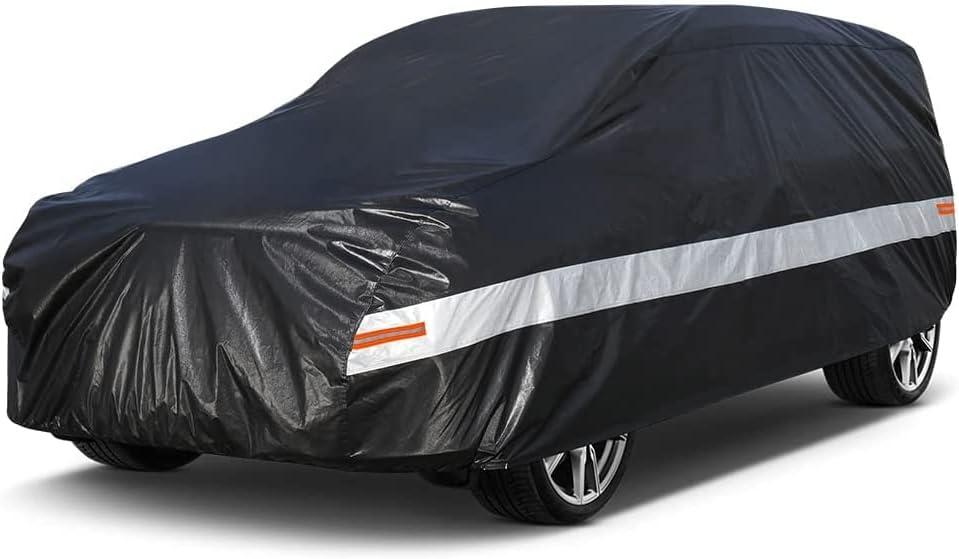 SUV Car Cover Custom Fit Bentley Bentayga 2016-2025, 100% Waterproof Breathable Outdoor Car Covers, Sun Rain Dust Snow Protection. (Black)