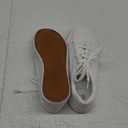 SERNIAL Womens White Tennis Shoes PU Leather Sneakers Casual Walking Shoes for Women (6)