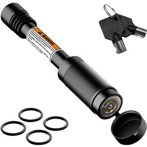 TIROL Trailer Hitch Pin with 5/8" Dia, Hitch Receiver Pin Lock for Class III IV 2" and 2-1/2" Receiver, Anti-Theft Trailer Receiver Lock for Trailer Truck Car Boat,3-1/2" Span,with 4 O-Rings
