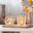 36pcs Gold Votive Candle Holders for Table Centerpiece, Glass Tea Light Candle Holder Set for Wedding Decor Home Party Decoration