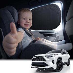 Nmoiss 2 Pack Car Window Shade Small, [Enjoy Sun Protection & Driving Safety] Suitable for Front and Rear Side Windows, Sun Blocker for Baby | Car Window, Sun Protection