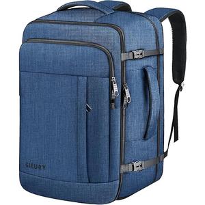 55L Extra Large Travel Backpack for Men & Women, 60L Expandable Big Capacity For Airplanes, Travel Gifts for Men Women, Carry On Backpack Fits 18.4 Inch Laptop, Luggage Suitcase Daypack Bag, Blue