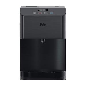 Brio Moderna Self-Cleaning Bottleless Countertop Water Cooler Dispenser - with 3-Stage Water Filter and Installation Kit, Tri Temp Dispense, and LED Night Light - UL/Energy Star Approved (Black Stainless Steel)