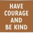 Boy Nursery Decor, Playroom Decor, Have Courage and Be Kind Linen Banner Wall Hanging Banner Flag Decor for Nursery Playroom Toddler Room, Boys Kids Room Decor 20x30 Inch