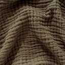 Muslin Blanket - Pure 100% Turkish Cotton Airy Soft Light Versatile Gauze Throw Blanket for Bed, Couch, Sofa (Khaki Green, California King Size (95" x 125" inch))