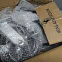 Caster Wheels, 8" Heavy Duty Industrial Casters, No Noise Rubber Wheel on Cast Iron, Set of 4 Swivel Casters with Brake (4 Pack Brake)