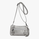 Haytijoe Triple Zip Crossbody Purses Small Crossbody Bags for Women Cell Phone Purse Soft Leather Cross Body Clutch Purse