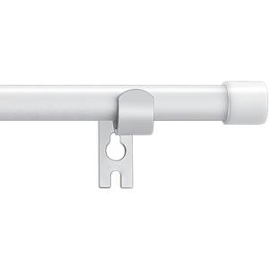 Alskarhem White Curtain Rods for Windows 30 to 88 Inch,5/8 Inch Small Curtain Rod Set With Brackets