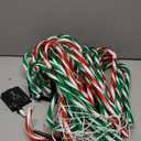 Christmas Candy Cane Pathway Markers Lights, Outdoor Christmas Decorations for Yard Patio Porch Garden Walkway, Candy Cane Christmas Decor with 32 LED, (Red & Green)