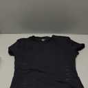 SUUKSESS Women Crew Neck Short Sleeve Thong Bodysuit Shirts Basic Top (X-Large, 01 Black)