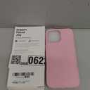 AOTESIER Shockproof Designed for iPhone 12 Mini Case, Food Grade Liquid Silicone Phone Case with [Soft Anti-Scratch Microfiber Lining] Drop Protection 5.4 inch Slim Thin Cover, Ice Pink