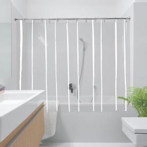 YISURE Short Shower Curtain Liner 60 Inch, Clear Peva Plastic Waterproof Small Bathroom Curtain with 3 Magnets and 10 Rustproof Grommet Holes
