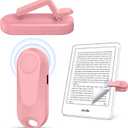 DATAFY [Case-Friendly] Page Turner for Kindle Paperwhite Oasis Kobo eReaders, Camera Camcorder Remote Controls, Page Turner Clicker for ipad Tablets Reading Novels with Wrist Strap Storage Bag (Pink)