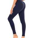 GAYHAY High Waisted Leggings for Women - Soft Opaque Slim Tummy Control Printed Pants for Running Cycling Yoga 2pcs S-L