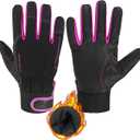 AIGEVTURE Cold Weather Thermal Fleece Winter Work Gloves - Insulated, M