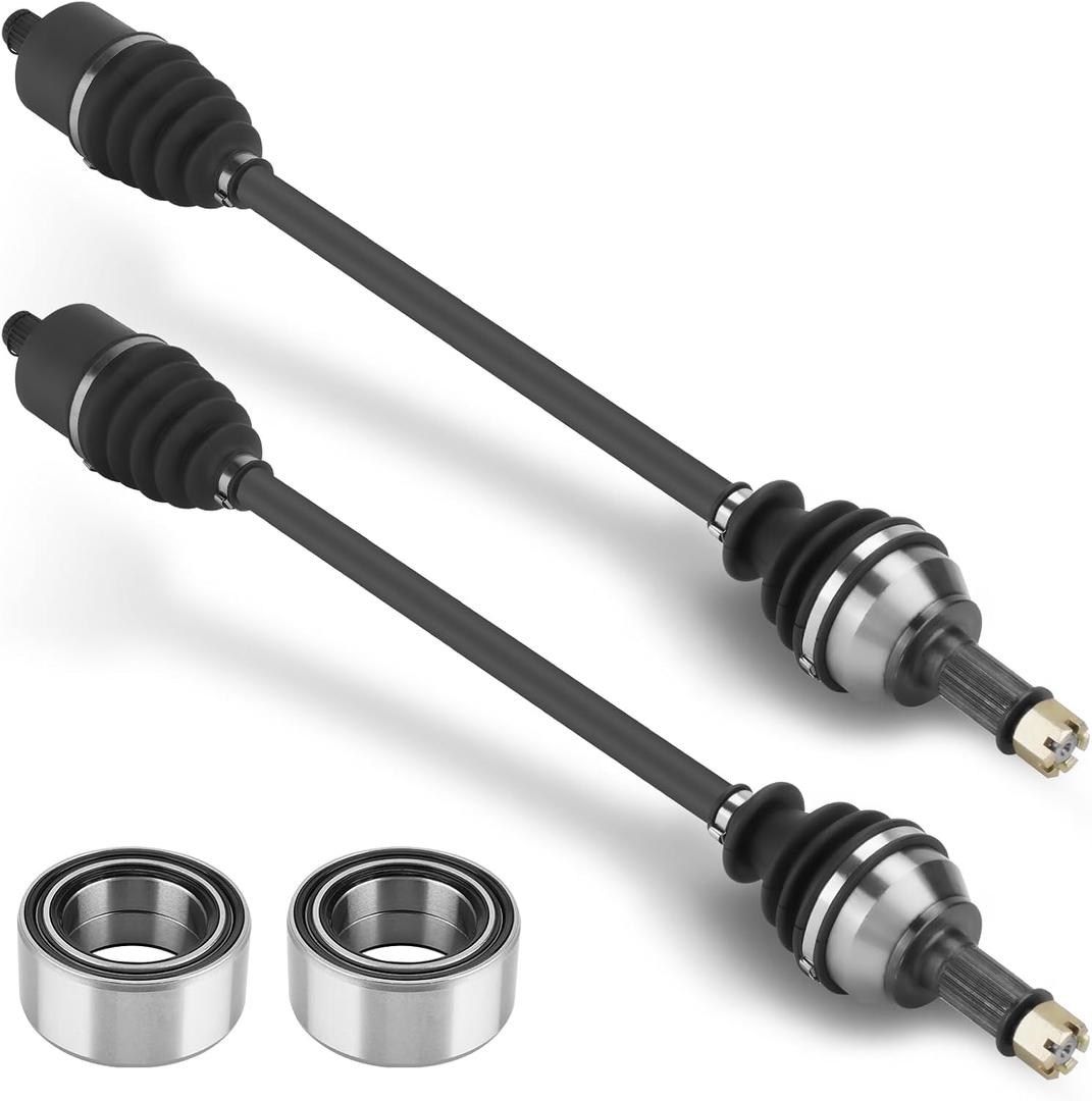 Front CV Axle & Wheel Bearing Combo Kit for Polaris RZR XP 1000/RZR XP 4 1000 2014-2022; 2 pair Front Left/Right Greased 4340 Chromoly Steel CV Axle Drive Shaft with Wheel Bearing Assembly for 1333420