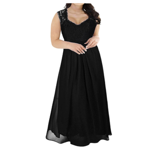 Nemidor Women's Deep- V Neck Sleeveless Vintage Plus Size Bridesmaid Formal Maxi Dress, Size 20
