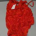 Namifin Women's Lingerie One Piece Teddy Bodysuit Red, Size: Large