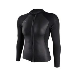 O'Neill Wetsuits Women's Bahia 1/.5mm Full Zip Jacket, Glide Black, 6