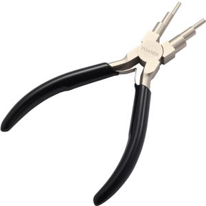 Jewelry Making Tool - High-Carbon Steel Bail Making Pliers with 2-9mm Adjustable Looper, Professional Wire Looping Tool for Earrings, Rings & Crafting (Multi-Functional Design) Jewelry Pliers