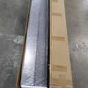 FREDBECK 60in x 84in Brown Barn Door with 10ft (120inch) Barn Door Hardware Track Kit Included, Double Surfaces,Simple Assembly is Required,K-Frame,Coffee