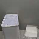 Bathroom Trash Cans with Lid 2 Pack Touchless Automatic Motion Sensor 2.2 Gal & 4 Gal Small Garbage Can, Smart Electric Narrow Garbage Bin for Bedroom Office Kitchen (White)