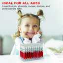 Red Syringe Pens - Fun & Retractable BallPoint with Black Ink - Smooth Writing, Comfortable Grip & Lightweight Novelty Pens - Perfect for Nurses, Doctors | 12PCS