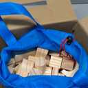 100 Pcs Kids Natural Colored Wood Building Block Toys Wooden Blocks Building Blocks for Toddlers Preschool Learning Toys Stacking Block Birthday Gifts for Toddlers