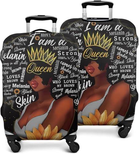 Subvise African American Queen Suitcase Cover Protector Elastic Luggage Anti-scratch (X Large (29-32in))
