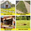 SWRT 2 Rolls Premium Yellow Caution Tape, 3 Inch x 1000FT(Total 2000FT) Bright Hazard Tape with Bold Black Text for Danger Zones/Sporting Events, Construction Tape for Crime Scenes/Halloween Decor