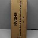 Guitar Pedal Board with Built-in Power Supply, Small 19.09x5.11" Aluminum Alloy Portable Pedalboard with Bag, Pedal Cables, Hook&Loop RBP-150