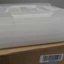 IRIS USA 13 QT Plastic Storage Box with Lid and Latches - 6 Pack - BPA-Free, Discreet Organizing Solution, Durable Nestable Stackable Containers, Secure Pull Handle - Pearl