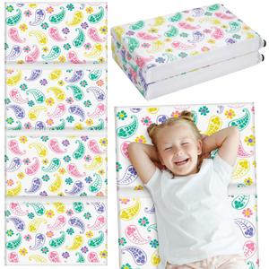 Shellwei Vinyl Nap Mat Kid Preschool Daycare Sleep Mat,Paisley Design
1" Thickness, 45" x 19" x 1", 4-section Softness Rest Mat, Suitable for Daycare Travel, and Home, Easy to Clean