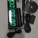 YZ Gym Timer Clock for Home Gym, Fitness Timer with Stopwatch, Large Digital Stopwatch Countdown Clock, 12/24H Digital Wall Clock, with Stand