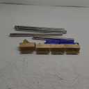 Crack Weeder with 4 Weed Brush Heads, 57 Inch Long Manual Crevice Weeding Tool, Moss Weed Puller Tool Grout Brush with Steel Handle for Deck, Walls, Paver, Patio, Walkway, Blue