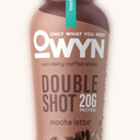 OWYN Double Shot, Mocha Latte Protein Shake, 20g. Protein, 12fl oz. Best By 09/19/26