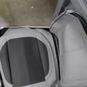Universal Waterproof Nappa leather Car Seat Covers - Full Set Protects & Keeps Front Rear Seats Clean -Comfortable & Fashionable Bucket Seat Protector Fits Most Cars, SUVs, Sedans -Black&Ash