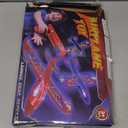 3 Pack Airplane Launcher Toy with Glowing Eyes & WebPattern Wings,2 Flight Modes Outdoor Games for Kids,Boys Toys Age 312,Birthday Gifts for 3 4 5 6 7 8 9 10 11 12 Year Old,Kids Gift(Red&Blue&Black)