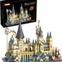 PQKIE Magic Castle Micro Mini Building Set, 2743 Pcs Magic House Model Building Toys, STEM Creative Magic World Office and Home Decor Bricks Kits, Christmas Birthday Gift for Adults Teens Kids 14+