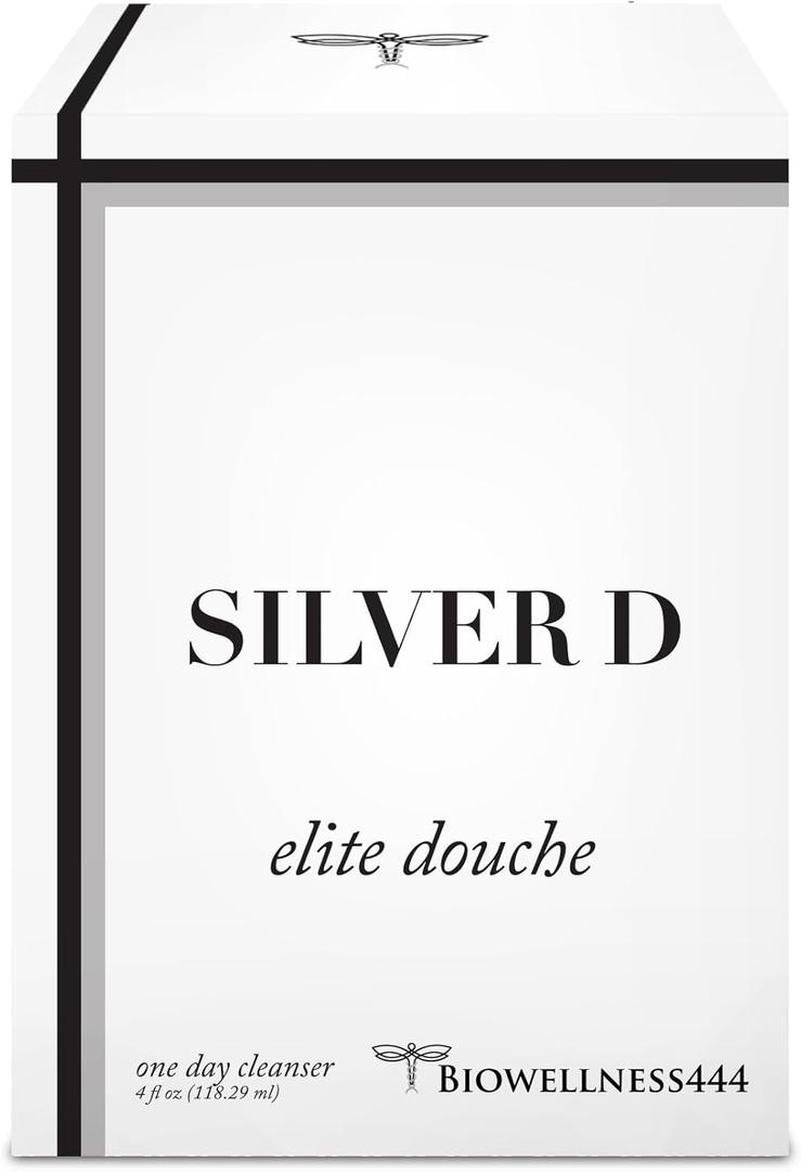 Bio Wellness 444 Silver D Elite Vaginal Douche with Colloidal Silver & Tea Tree Oil  Monthly Maintenance 1-Day Cleanser
