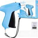 HOUSE DAY Tagging Gun for Clothing, Retail Tag Gun for Clothes, Not for Stitch, Price Tag Attacher Gun with 6 Needles, 1000pcs 2" Barbs Fasteners for Store, Garage, Yard Sale (Blue+black)