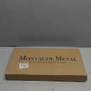 Montague Metal Products 6" x 15.5" Right Arrow Office Statement Plaque Sign with Lawn Stake - Black/Gold